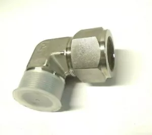 PARKER A-LOK 24MSEL24-316 MALE ELBOW 1-1/2" TUBE X 1-1/2" NPT 316 SS - Picture 1 of 3
