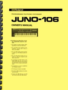 Roland Juno 106 OWNER'S MANUAL and SERVICE MANUAL - Picture 1 of 2