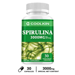 Spirulina 3000mg - Immune Support Supplements, Promote Metabolism, Antioxidant - Picture 1 of 13