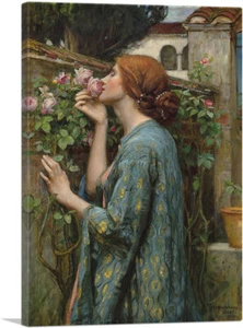 ARTCANVAS The Soul of the Rose 1908 Canvas Art Print by John William Waterhouse - Picture 1 of 11