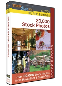 20,000 Stock Photos - 6 DVD Super Bundle 6 DVDs by StockClip Pro $1600 Value!