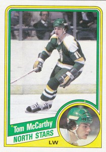 84/85 TOPPS..TOM McCARTHY..NRMT..CARD # 78..NORTH STARS..FREE COMBINED SHIP