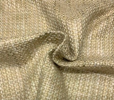 BALLARD DESIGNS LEAH HARVEST NATURAL BASEKTWEAVE FURNITURE FABRIC BY YARD 54"W - Image 1 of 4