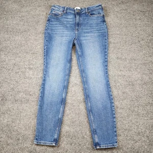 H&M Skinny Ankle Regular Waist Jeans Womans 12 Medium Wash Casual Chore Work - Picture 1 of 14