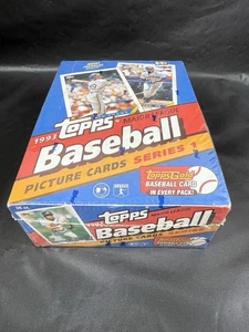 Topps Baseball Series 1 1993 caja de cera sellada 36 paquetes Derek Jeter dorado novato radiocontrol - Imagen 1 de 12