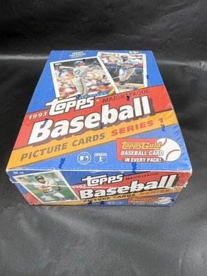 Topps Baseball Series 1 1993 caja de cera sellada 36 paquetes Derek Jeter dorado novato radiocontrol Foto 1 de 4