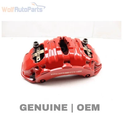 2015-2018 PORSCHE MACAN - Front LEFT Brake Caliper (Brembo) 95B615105T - Image 1 of 4