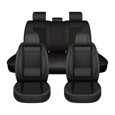 Car Ice Silk Leather Seat Covers Set (5 Seats) For Dodge Charger 2006-2025 - Изображение 1 из 4