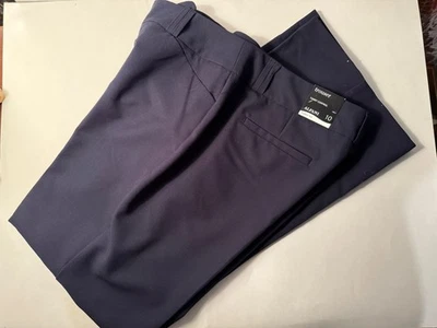 Calça Alfani controle de barriga ajuste curvilíneo essencial 10 azul marinho nova com etiquetas - Imagem 1 de 4