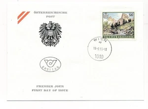 D146452 Mountains Nature Coat of Arms FDC Austria - Picture 1 of 1