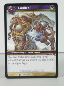 Backstab - Heroes of Azeroth - 91/361 - NM - Rare - B - Picture 1 of 5