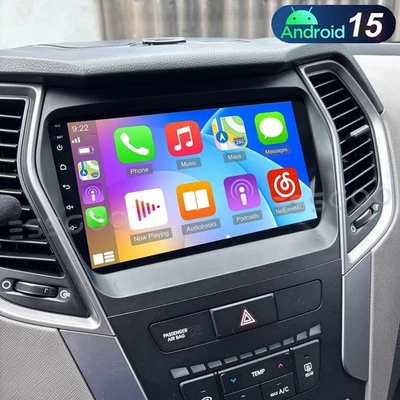 Android 15 Radio Coche Estéreo Carplay GPS Navegación Para Hyundai IX45 Santa FE 2013-2018 Foto 1 de 4