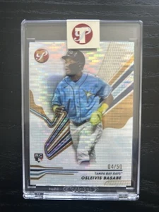 2024 Topps Pristine Osleivis Basabe Gold Pulsar Refractor /50 Rookie Rays - Picture 1 of 2