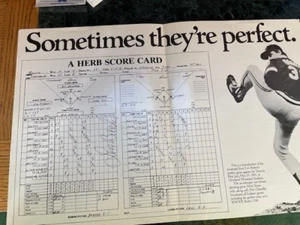 Reproduction May 15, 1981 Cleveland Indians vs Toronto Blue Jays Signed Barker - Picture 1 of 3