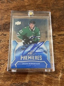 Jason Robertson IP Signed Upper Deck Ice RC Card Psa Dna Autographed Stars - Picture 1 of 3