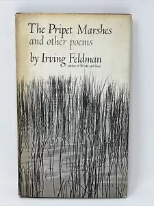 The Pripet Sümpfe & andere Gedichte von Irving Feldman 1st HC DJ 1965 Gedichte zuerst - Bild 1 von 13