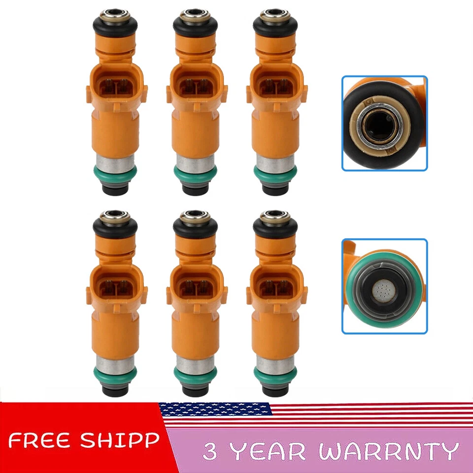 6x Fuel Injectors 16600-EY00A For Infiniti Q50 Q60 Q70 Qx50 Qx70 Ex37 G37 3.7L - Image 1 of 4