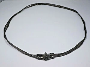 VINTAGE SILVER ALLOY BELT FROM INDIA 32 INCHES - Picture 1 of 6