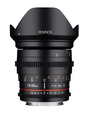 Rokinon 20mm T1.9 Full Frame Wide Angle Lens (Micro 4/3) - Image 1 of 4