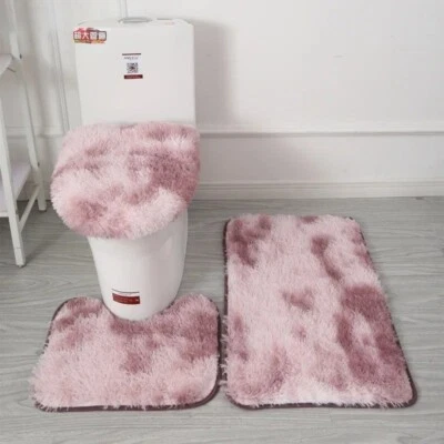 NUEVO Juego de alfombrillas de inodoro antideslizantes para baño - Alfombra absorbente de 3 piezas para comodidad en el hogar Foto 1 de 4