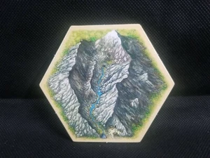 Settlers Of Catan Seafarers Replacement Pieces Mountain Tile Hex Ore See Pics - Picture 1 of 3