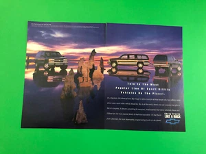 1994 CHEVY BLAZER SUBURBAN GM VINTAGE ORIGINAL PRINT AD ADVERTISEMENT 2 PAGE - Picture 1 of 1