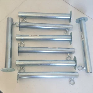 8pc Cement Foot pads 3/4" Heavy Duty Canopy Carport Patio Fitting (FCWA) - Picture 1 of 3