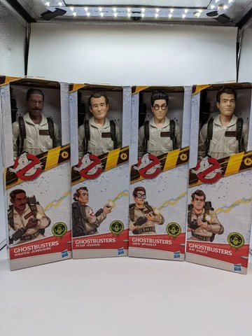 Ghostbusters 1984 12" Classic Figures Lot Peter Ray Egon Winston New in Box Cover