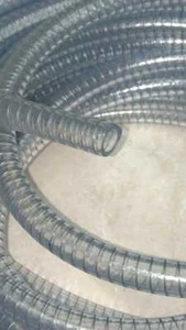 TUBO SPIRALATO PVC TRASPARENTE DIAMETRO INTERNO 14mm  ESTERNO 20mm 1mt ALIMENTI - Foto 1 di 1