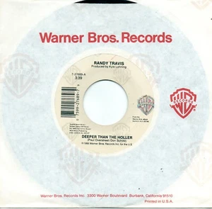RANDY TRAVIS -DEEPER THAN THE HOLLER / IT'S OUT OF MY HANDS - Picture 1 of 1