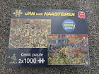 Jan Van Haasteren De Speelgoedwinkel Rollerdisco 2x1000 Piece Puzzles BRAND NEW