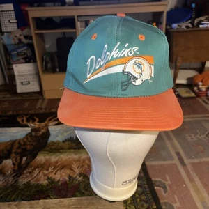 Vintage 80s MIAMI DOLPHINS SNAPBACK HAT Ball Cap NEU! Offizielle NFL Annco Selten! - Bild 1 von 9