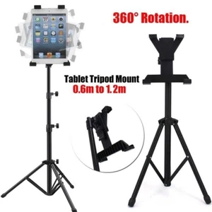 Adjustable Tripod Stand Holder Bracket For iPad 1 2 3 7"-11" Tablet FLOOR MOUNT - Afbeelding 1 van 14