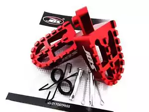 JUEGO DE ESTRIBERAS HONDA CRF150F 05-15 JBS ROJO CNC BILLET ALEACIÓN PAR REPOSAPIÉS REPOSAPIÉS - Imagen 1 de 6