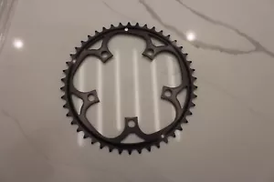 NOS VINTAGE BLACK SUNTOUR CHAIN RING 46 TOOTH NEW 110 BCD XC PRO/SUPERBE - Picture 1 of 5