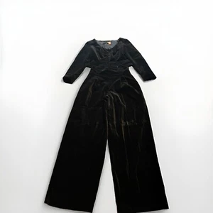 Vtg 80s Laura Ashley 2 Piece Barrel Wide Leg High Waist Crop Jacket Set Velour - Picture 1 of 13