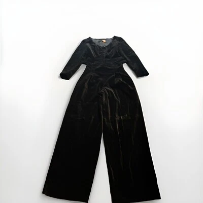 De Colección Años 80 Laura Ashley 2 Piezas Barril Pierna Ancha Cintura Alta Chaqueta Corta Conjunto Terciopelo Foto 1 de 4