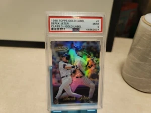 PSA 9 DEREK JETER MINT 1998 TOPPS GOLD LABEL CLASS 3 #7 T9253 - Picture 1 of 6