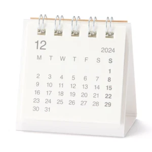 Mini Calendario de Escritorio MUJI 2025 Blanco De Japón 6 x 6 cm - NUEVO - Imagen 1 de 3