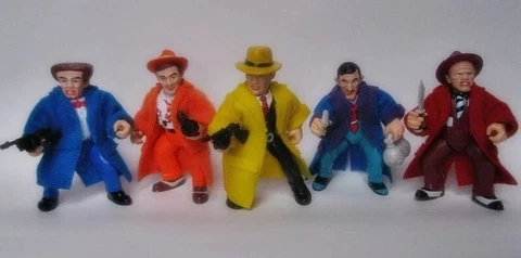 Custom Playmates Dick Tracy 5 Jacket Trench Coat LOT SET no figure big boy brow Cover