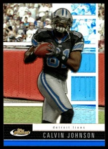 2008 Finest Blue Refractor Calvin Johnson #78 - Picture 1 of 2
