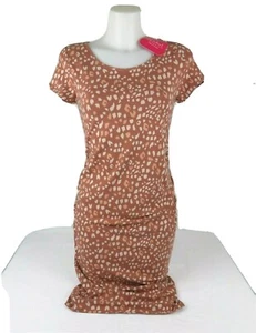 Isabel Maternity Animal Print Short Sleeve T-Shirt Maternity Dress Size XS - Picture 1 of 4