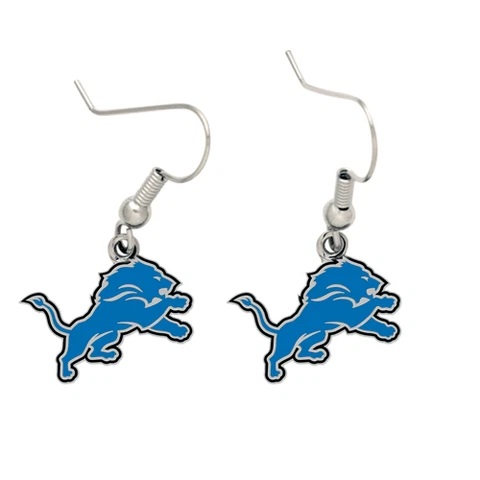 DETROIT LIONS DANGLE EARRINGS Cover