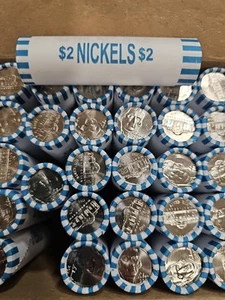 1 ROLL OF 2025 D JEFFERSON NICKEL 40 COIN SEALED ROLL BRILLIANTLY UNCIRCULATED. - Picture 1 of 2