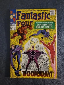 Fantastic Four #59 1967 FN/VF 7.0 Classic Cover By Jack Kirby  - Picture 1 of 10