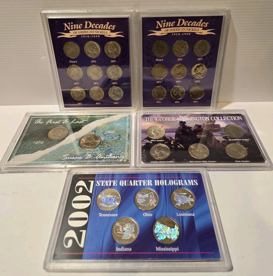 Lot of 5 US Coin Sets (30 Coins) - Morgan Mint & American Historic Society - Image 1 of 4