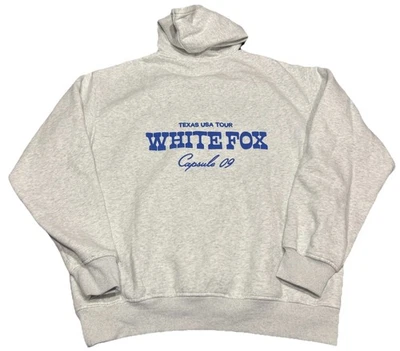 白色 Fox Texas Tour 双面图形套衫连帽衫 尺寸 L/XL — 第 1/4 张图片