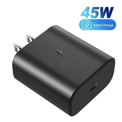 Cargador de pared rápido PD 45W + cable tipo C y cable de 3 pies para Samsung Galaxy S23 S22 🧡 Foto 1 de 4