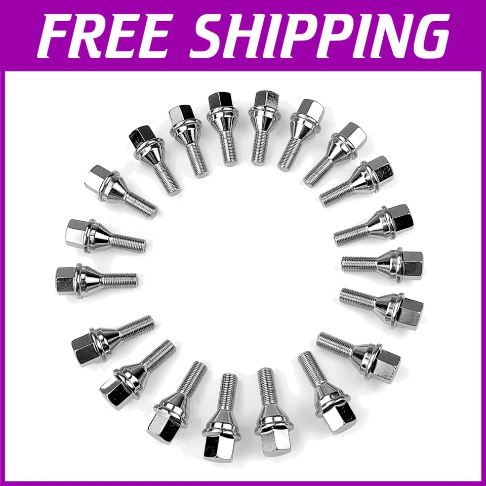 Juego de 20 tacos de rueda de acero de aleación M12x1,25 para Jeep Compass y Chrysler Foto 1 de 4