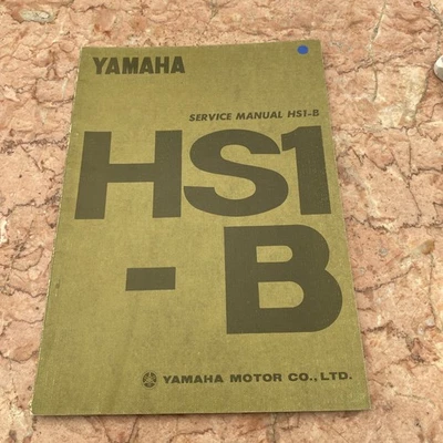 1970 - 1971 YAMAHA HS1 90cc Twin MOTORCYCLE SERVICE MANUAL ORIGINAL OE NOS - Image 1 of 4